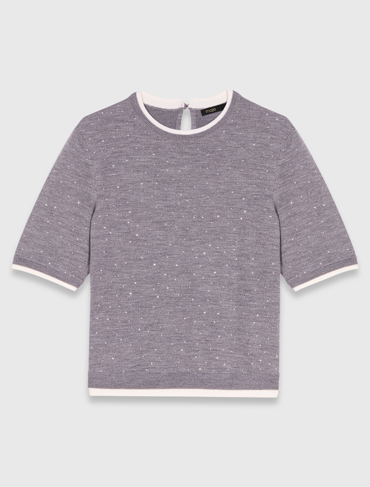 Jumper with rhinestones