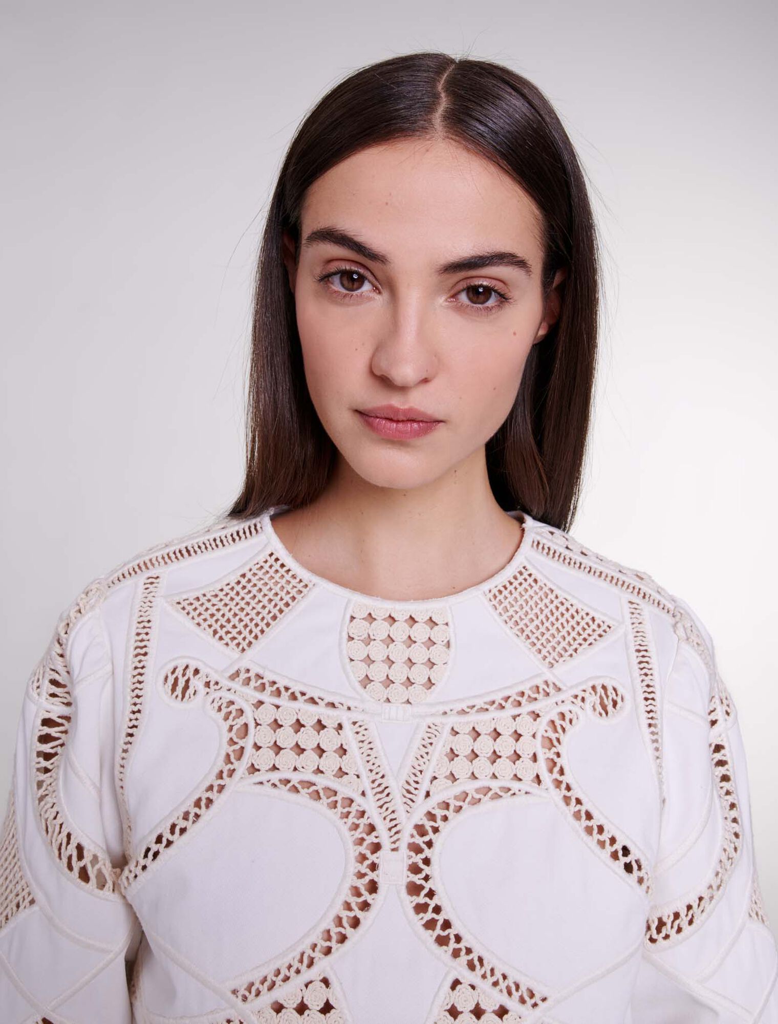 Openwork cotton crop top Openwork cotton crop top