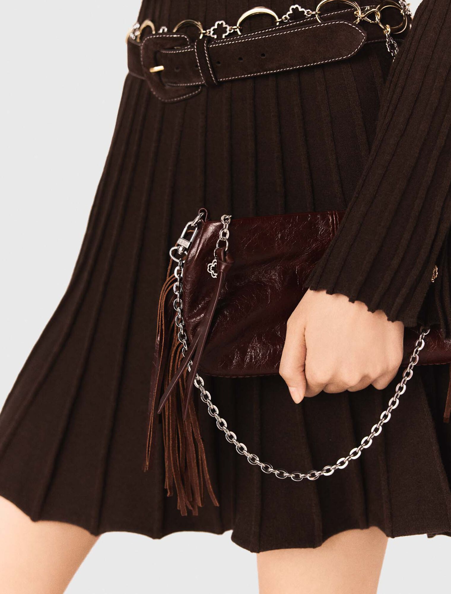 Patent leather Miss M clutch bag