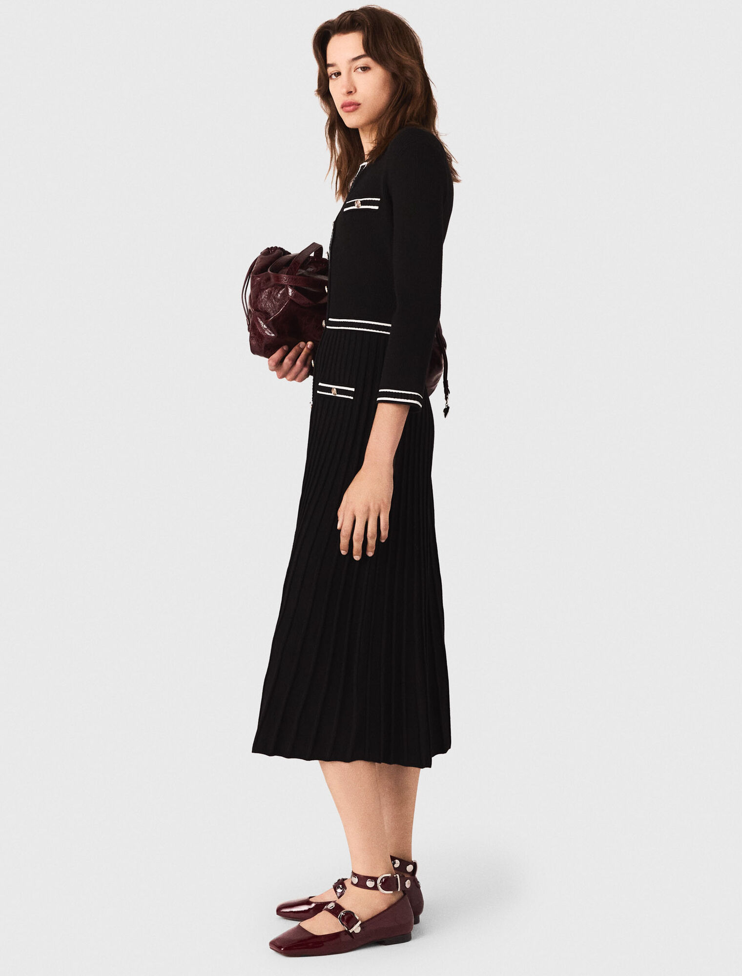 Knit midi dress
