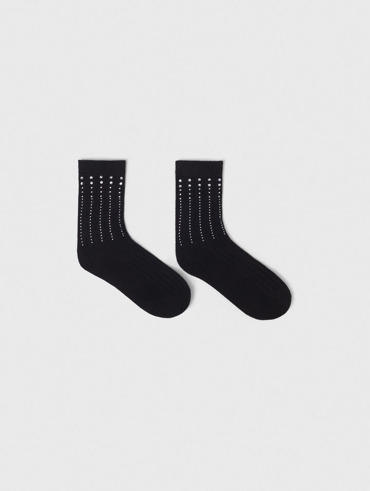 Rhinestone cotton socks Rhinestone cotton socks