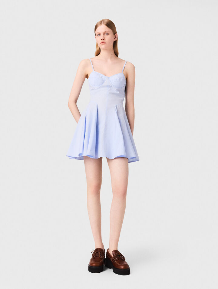 Short cotton flared dress Short cotton flared dress
