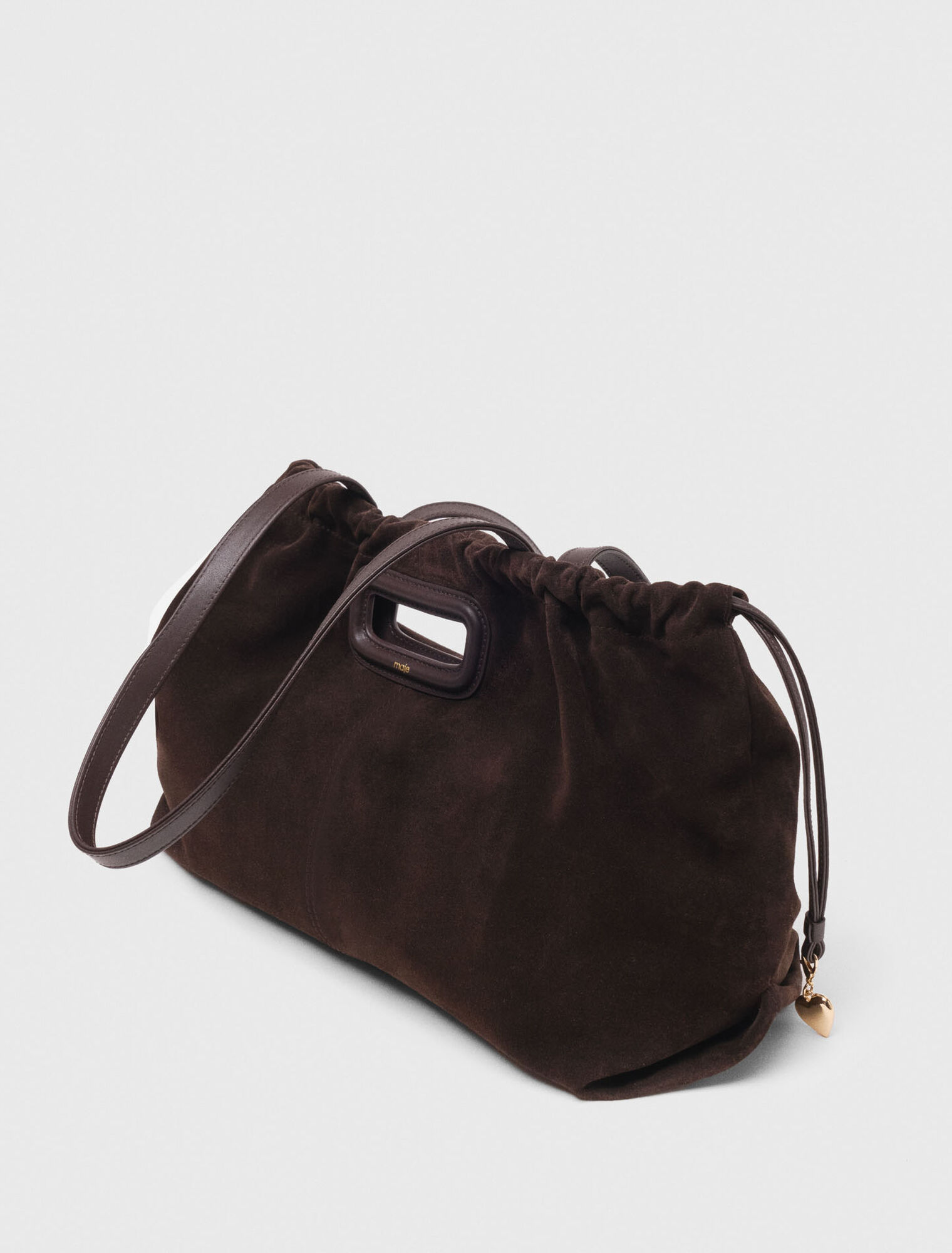 Suede leather M tote bag