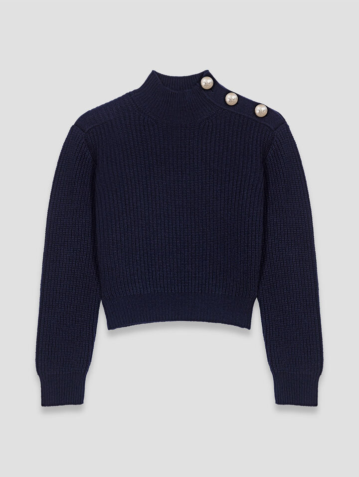 Wool roll-neck jumper