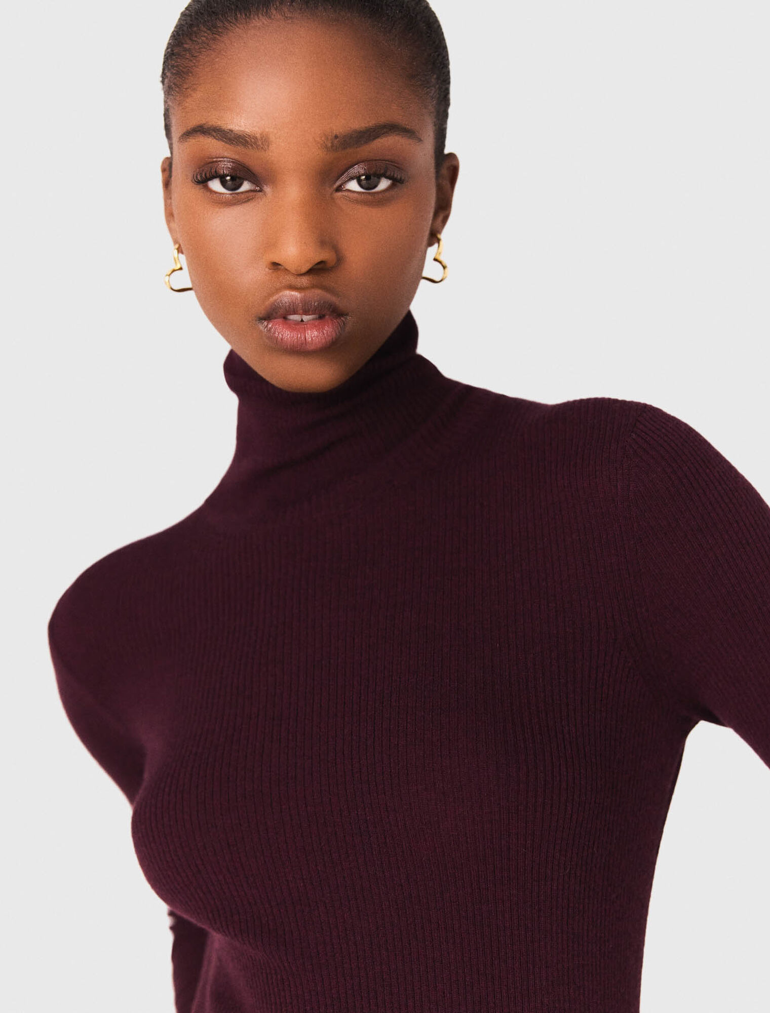 Asymmetric heart earrings