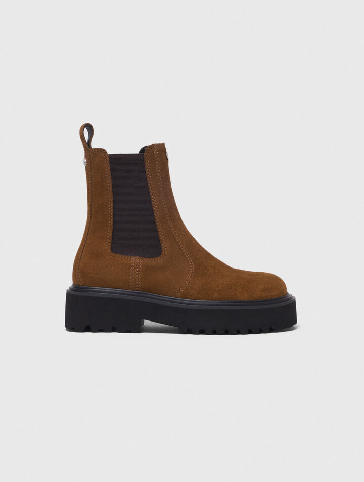 Suede Chelsea boots