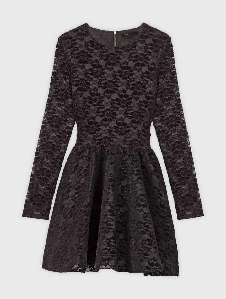 Flared velvet short dress Flared velvet short dress