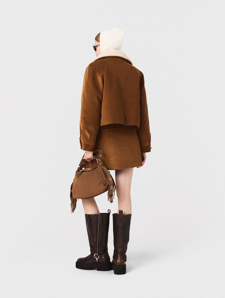 Cropped corduroy jacket Cropped corduroy jacket