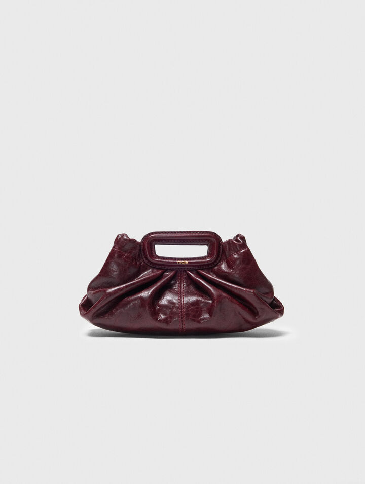 Crackled leather mini clutch Crackled leather mini clutch