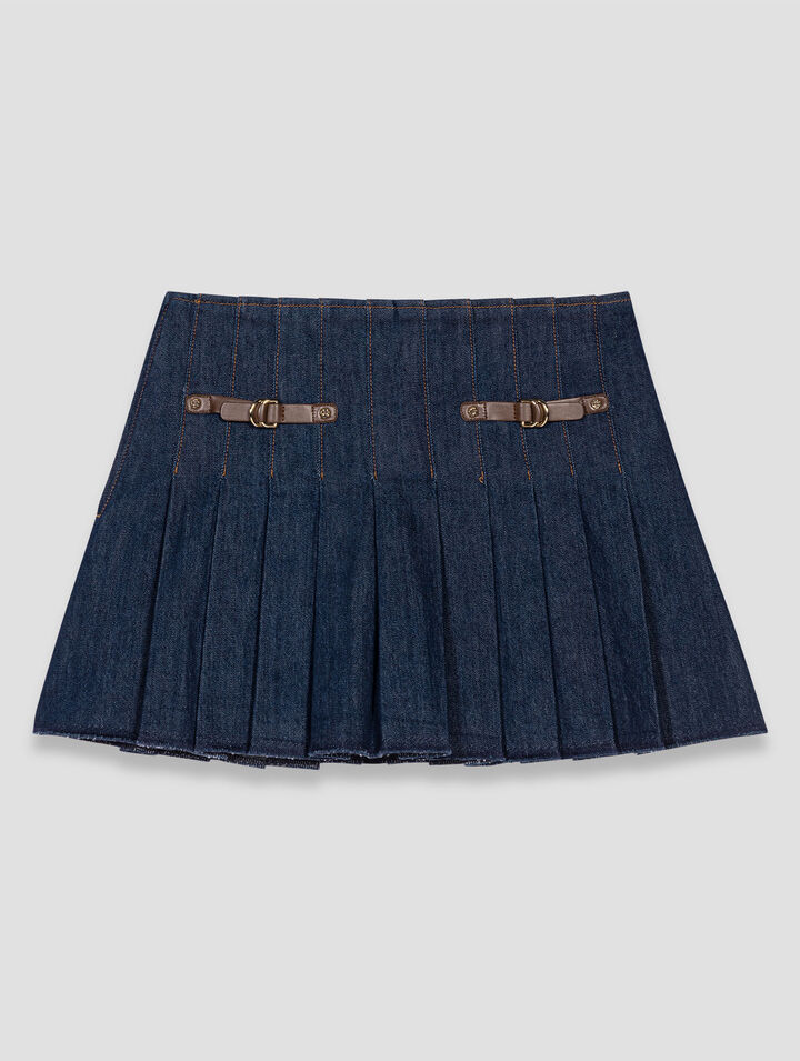 Short denim skirt with lining Short denim skirt with lining