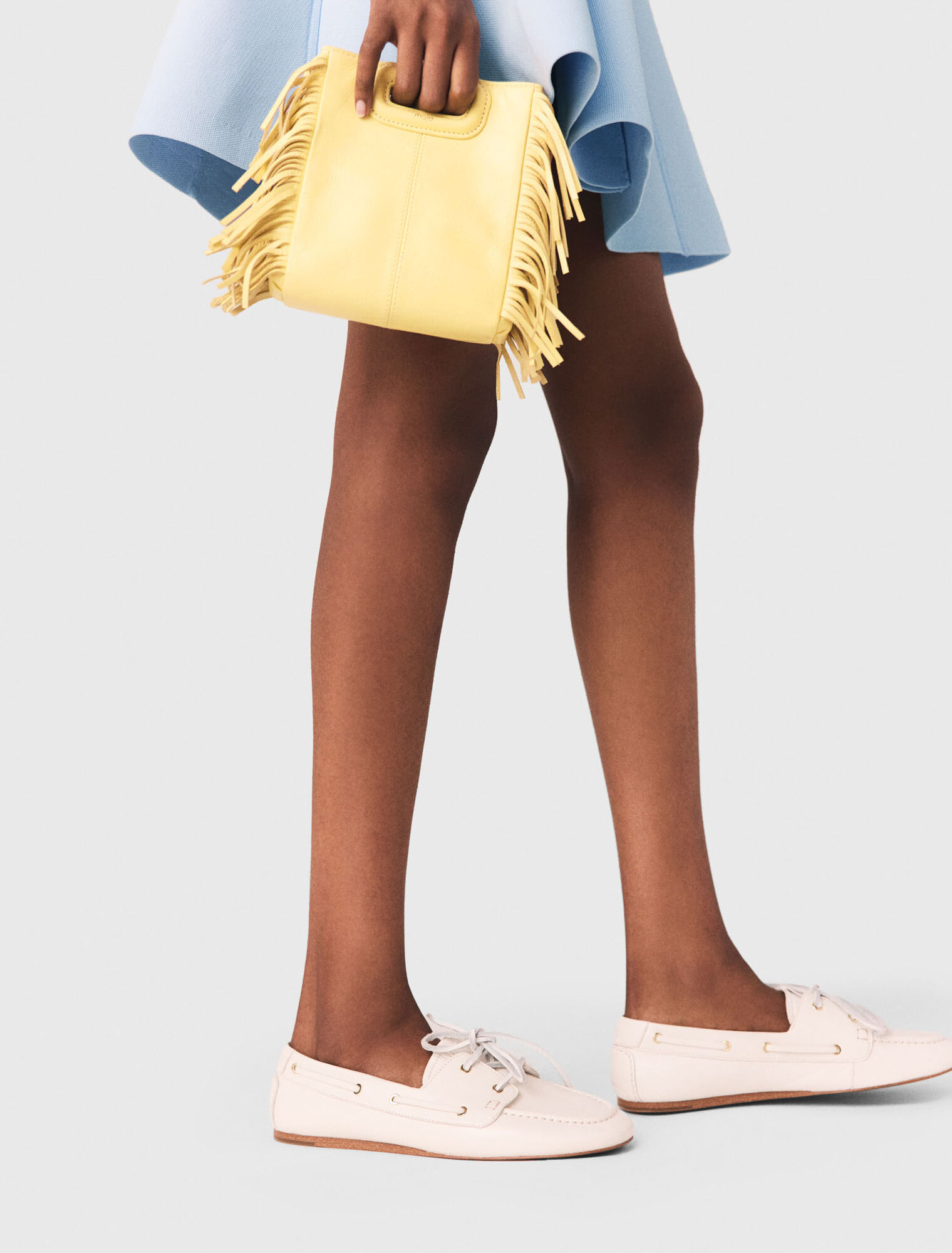 Matte crackled leather M Mini bag