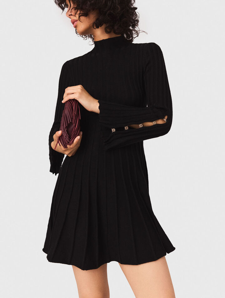 High-neck short skater dress High-neck short skater dress