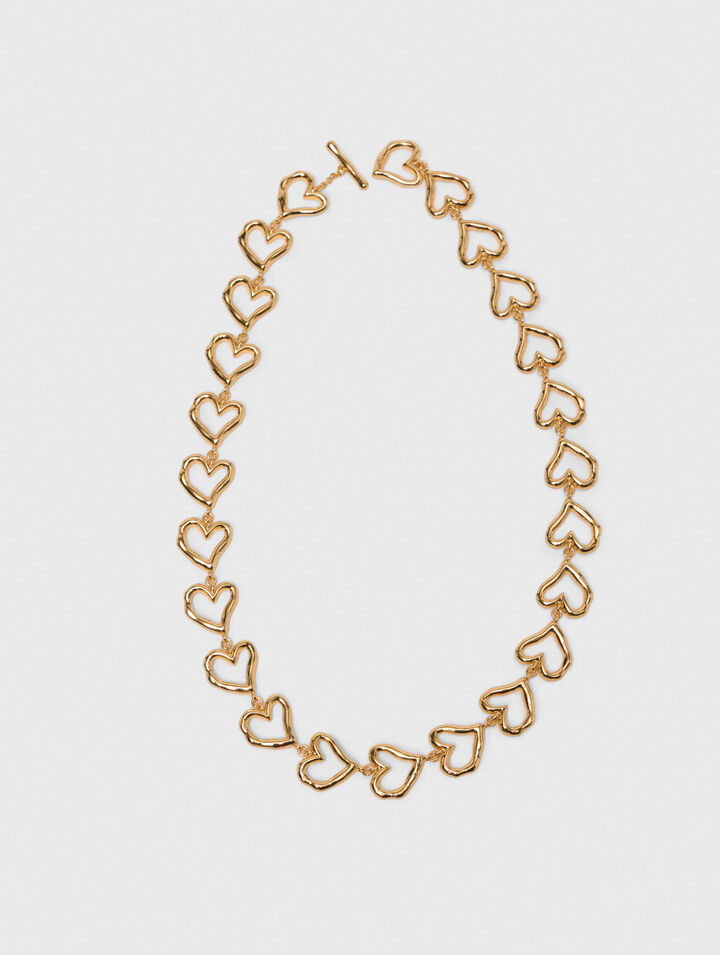 Gold-plated heart necklace Gold-plated heart necklace