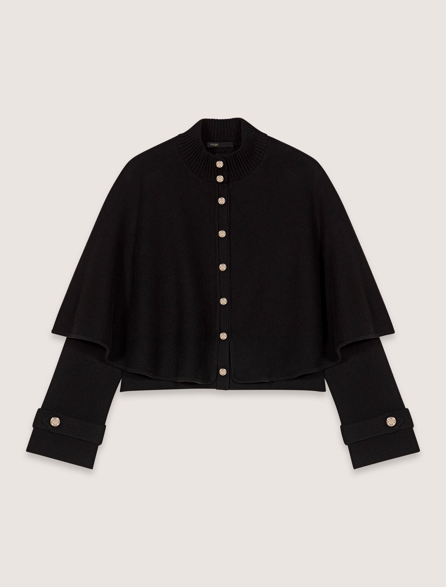 Cape-effect cardigan