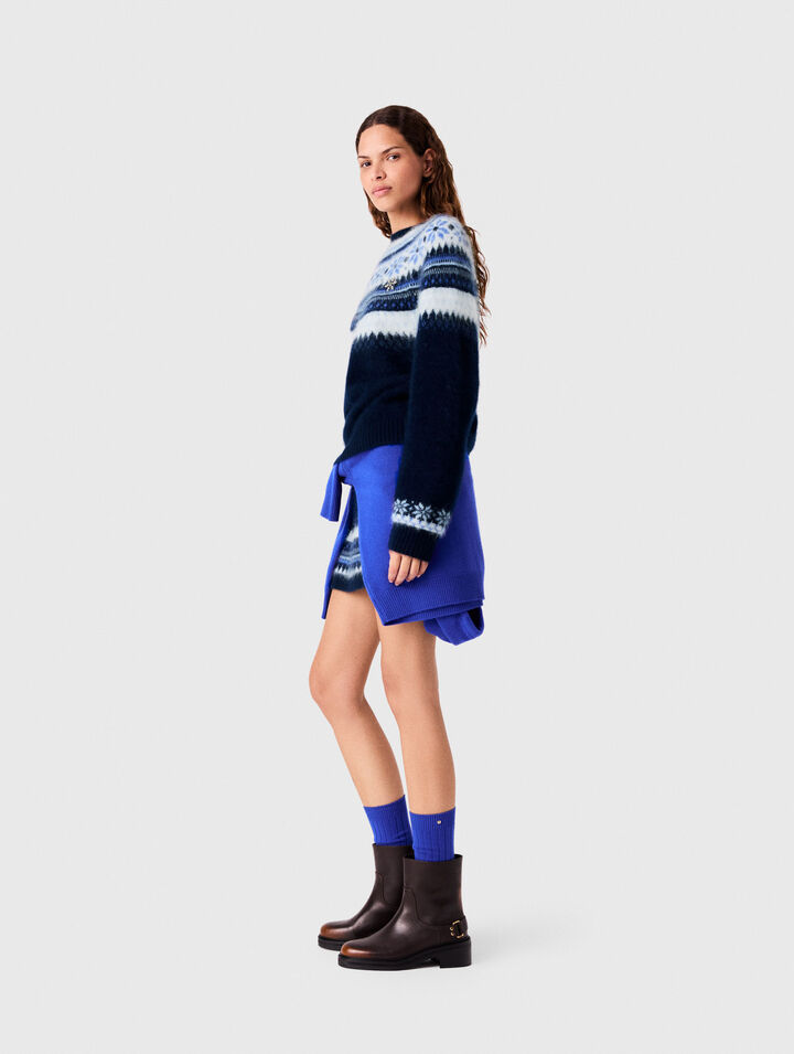 Jacquard knit jumper
