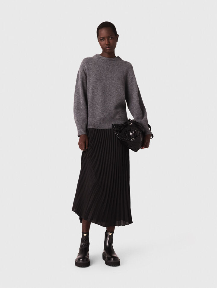 Dual-material maxi dress Dual-material maxi dress