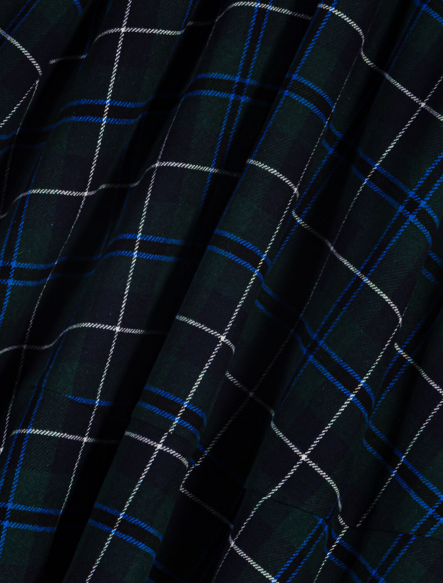 Long checked skirt