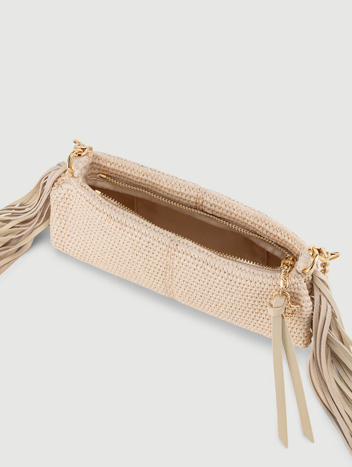 Miss M raffia-look clutch bag Miss M raffia-look clutch bag