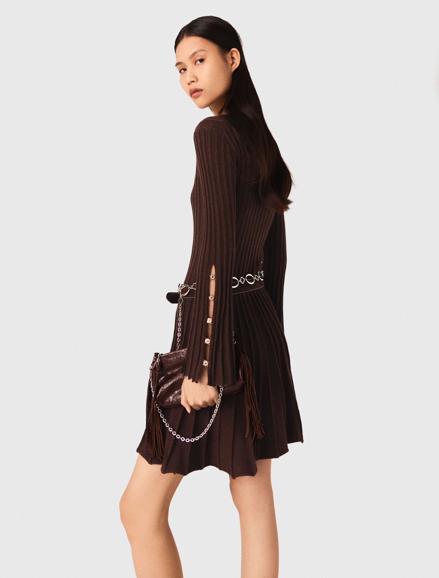 High-neck short skater dress High-neck short skater dress