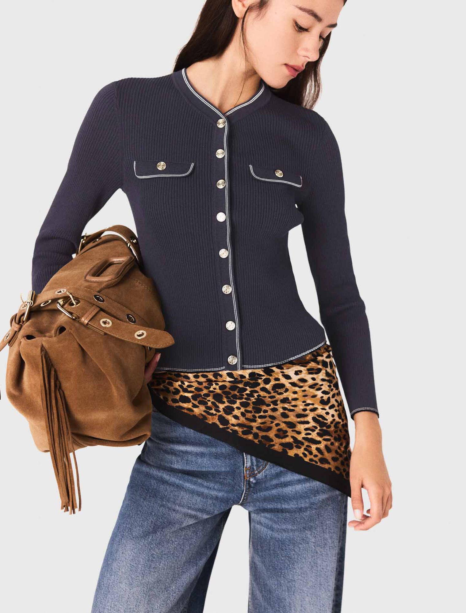 Leopard print square