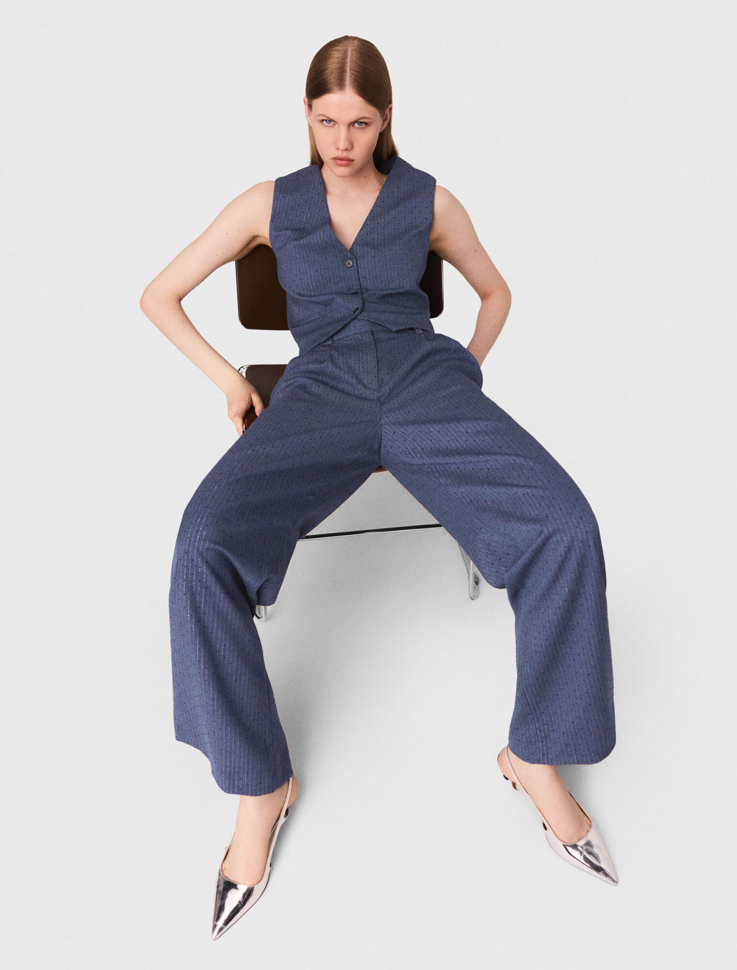 Rhinestone suit trousers