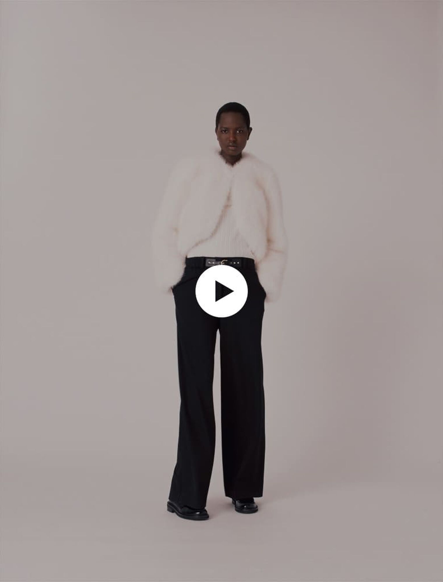 Wide-leg suit trousers