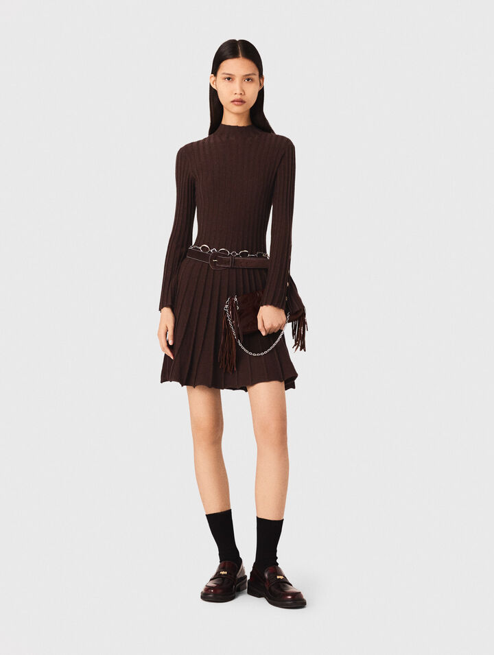 High-neck short skater dress High-neck short skater dress