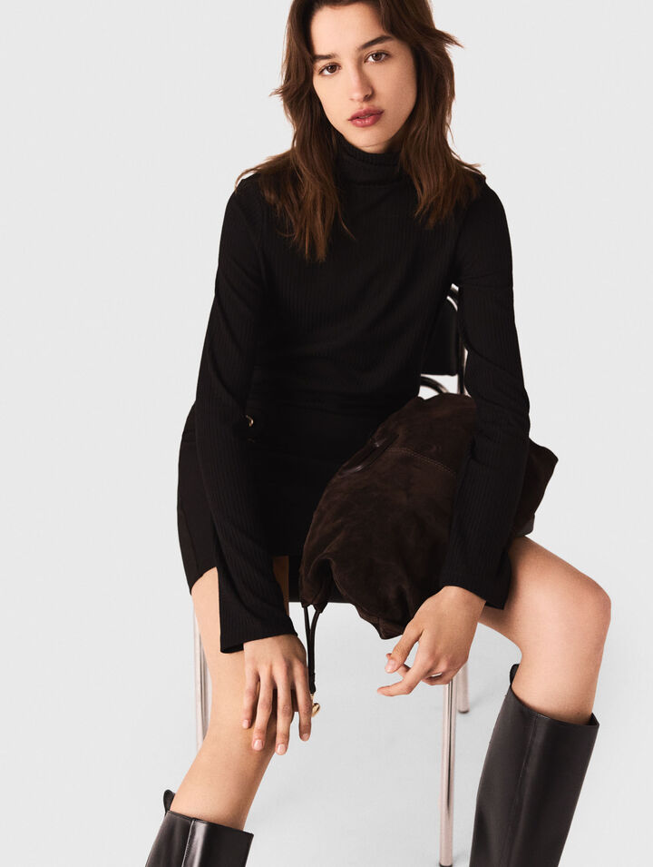 Short high-neck dress Short high-neck dress