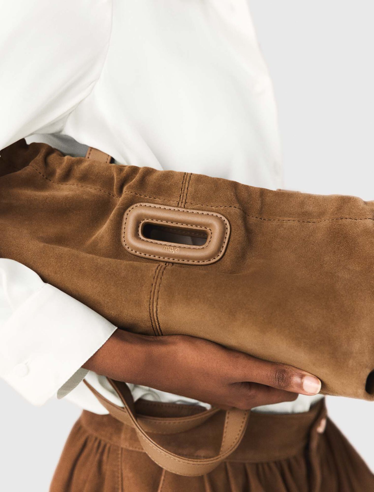 Suede Milpli Gazette bag