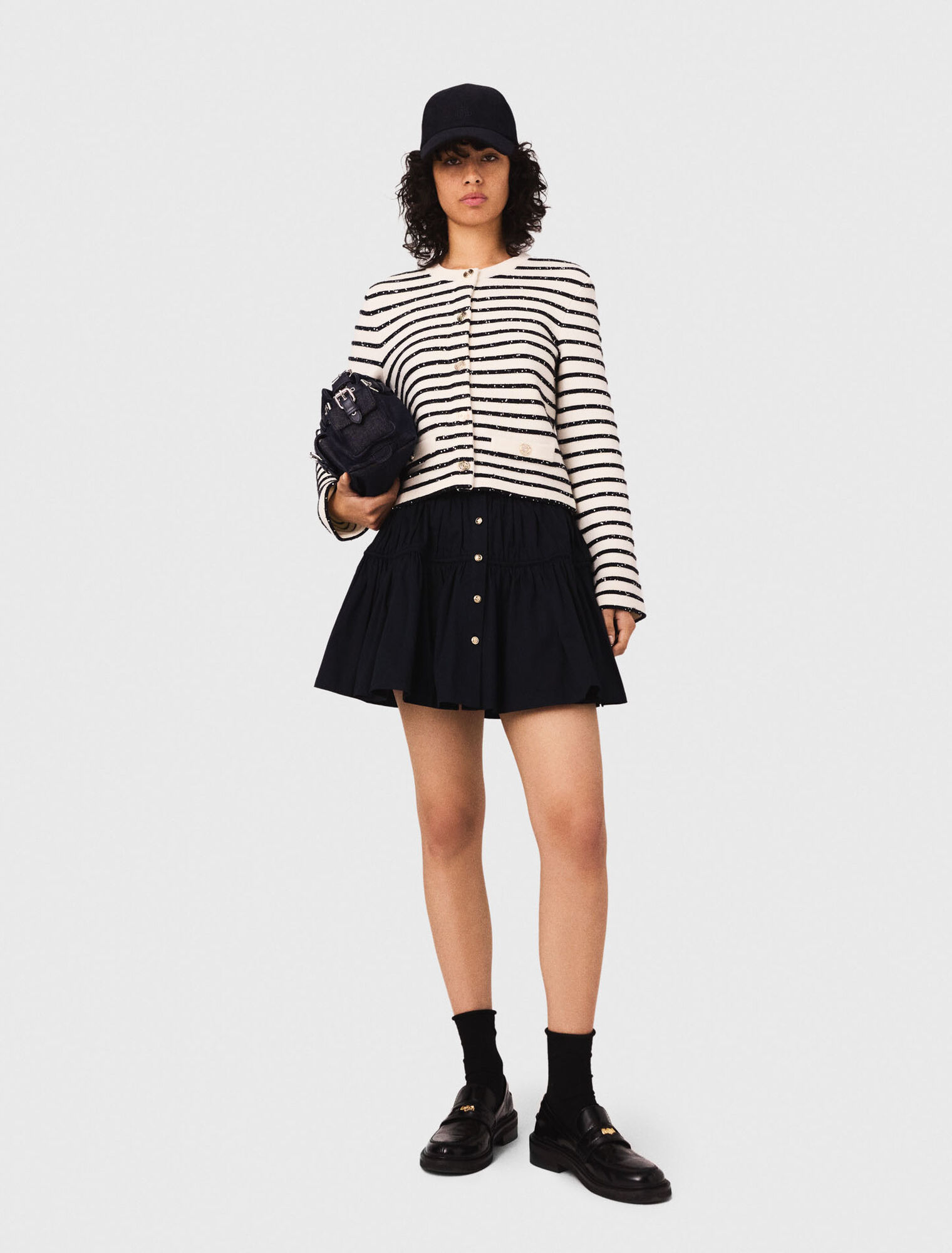 Wool cardigan with snaps Wool cardigan with snaps