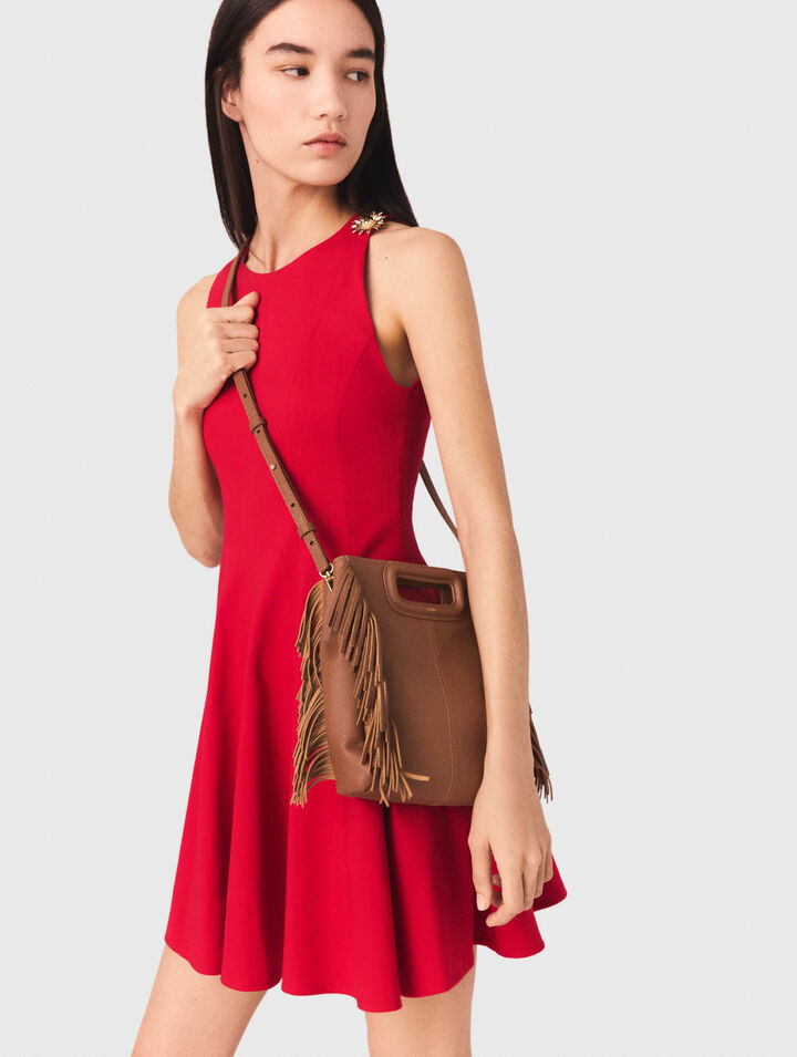 Grained leather M bag