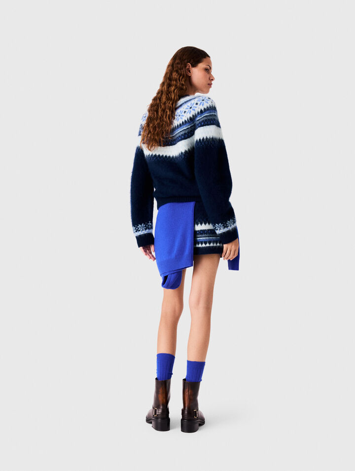 Jacquard knit jumper