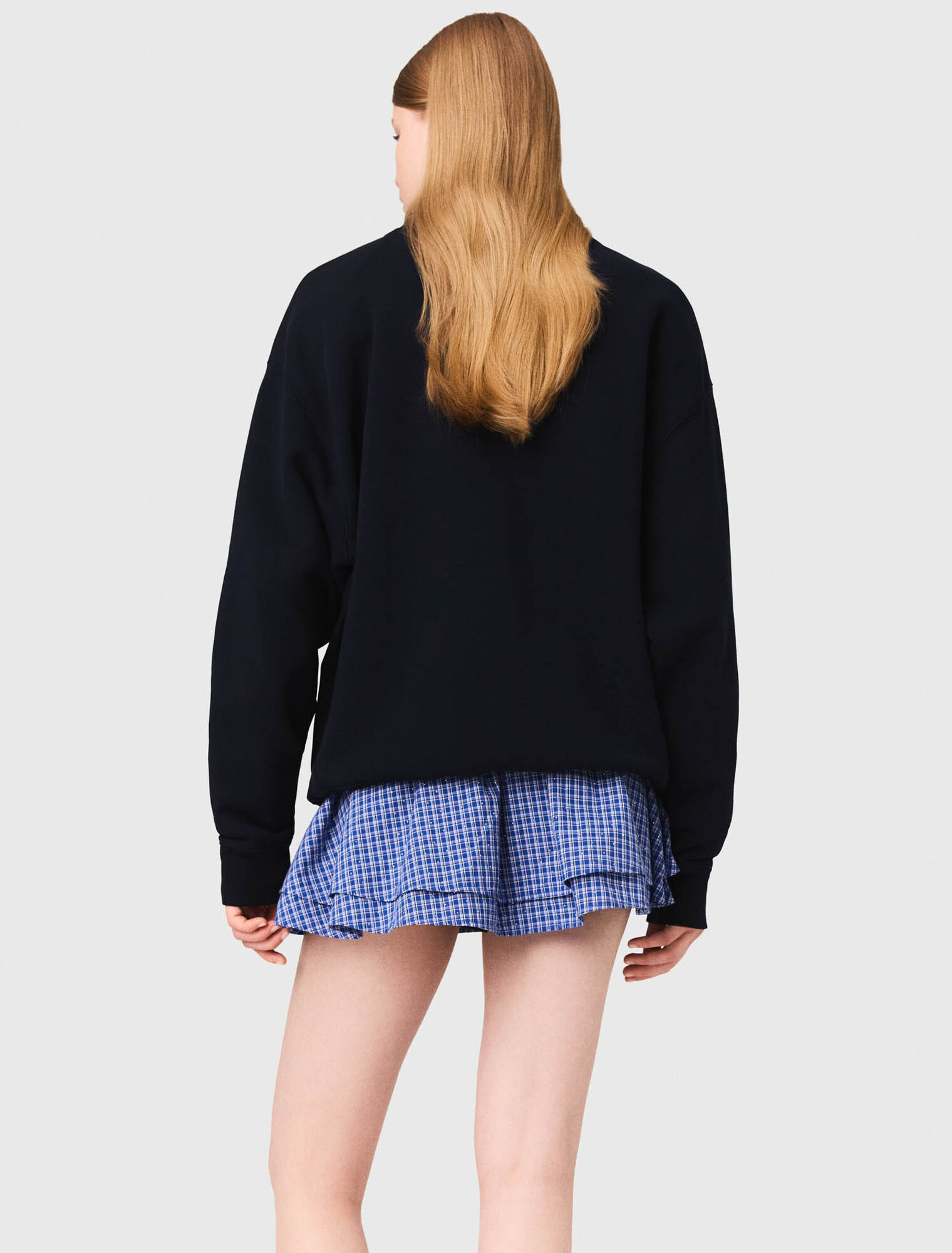 Paris embossed logo sweatshirt