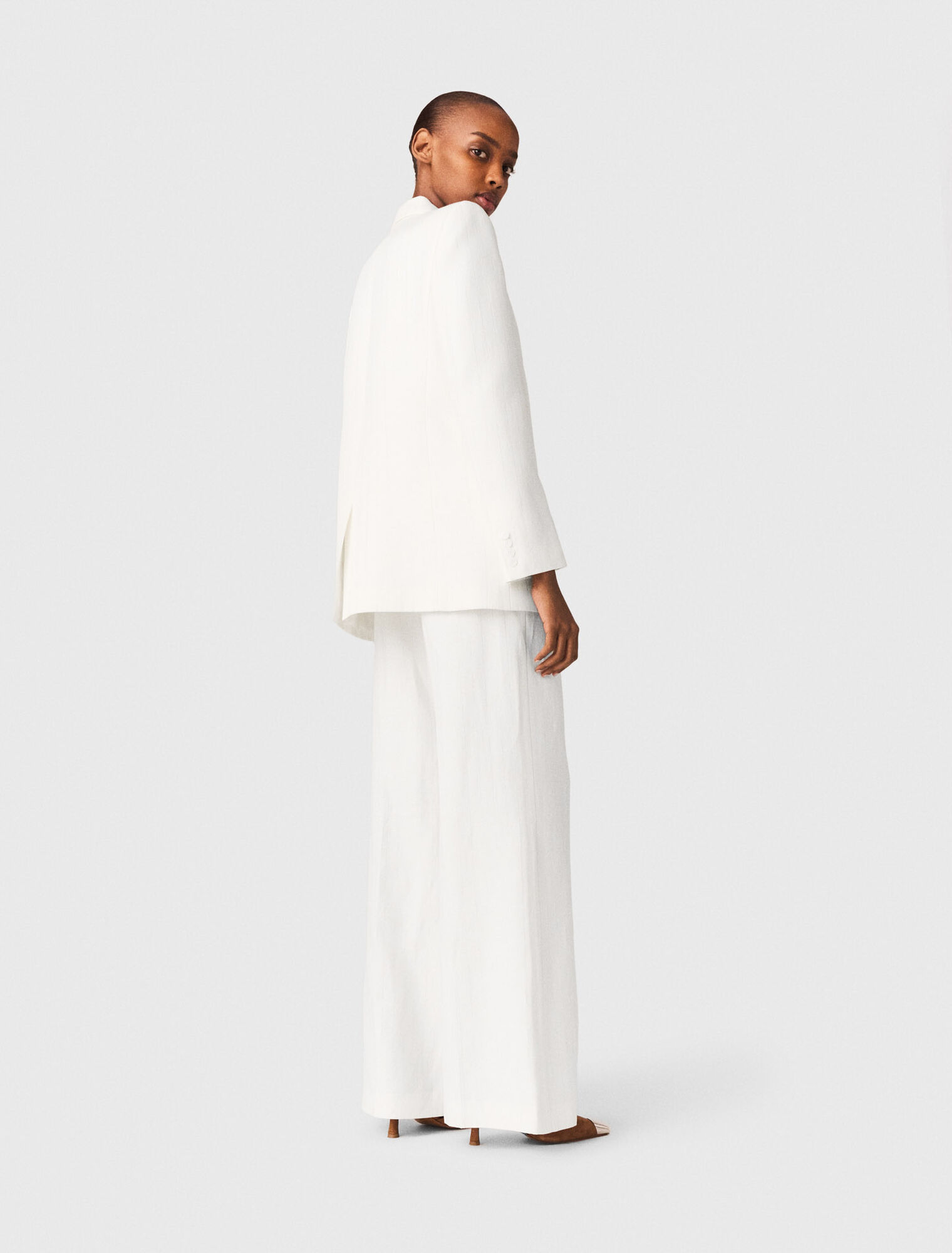 Double-breasted suit jacket