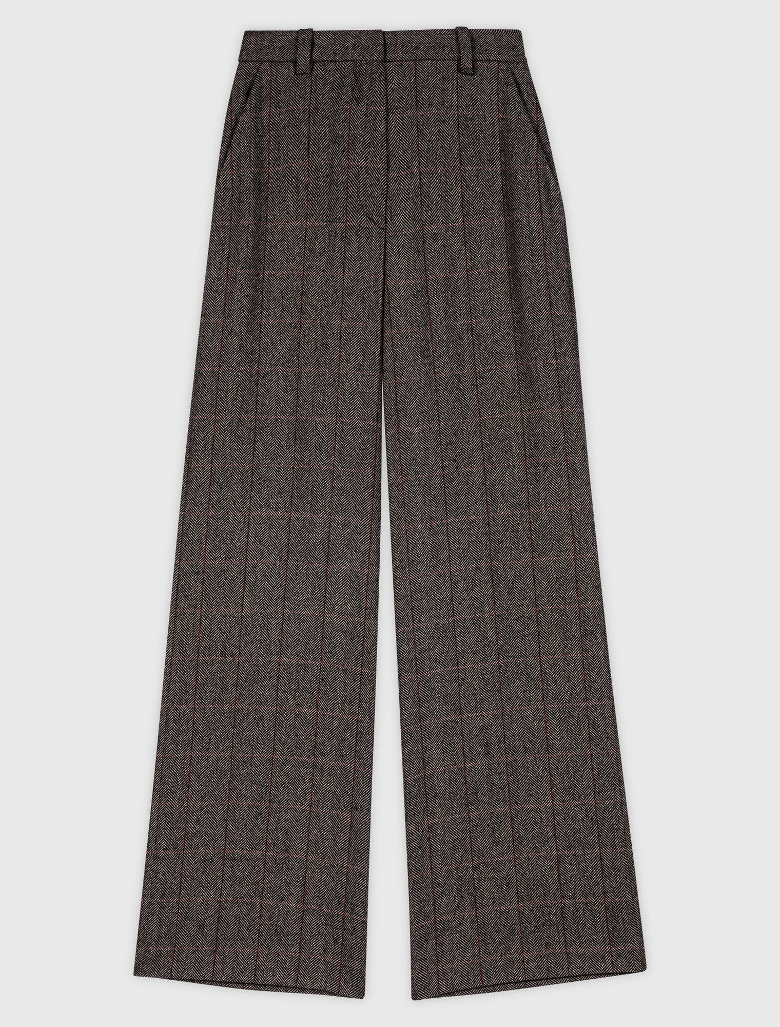 Checked suit trousers