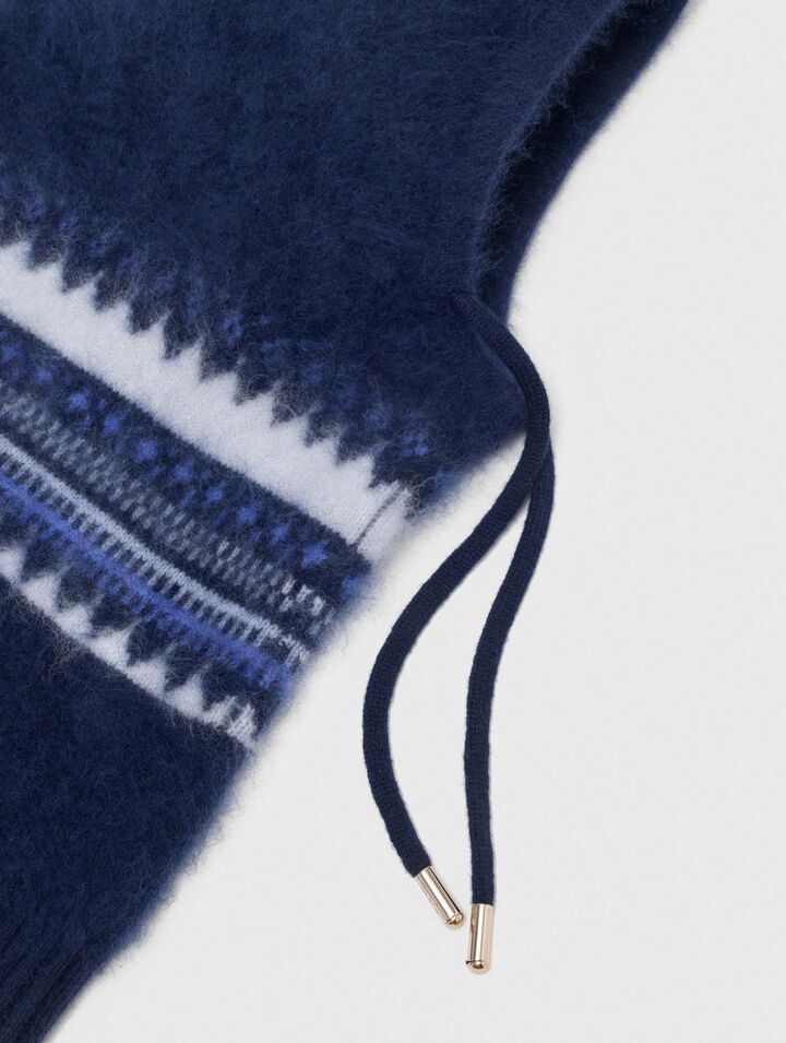 Fair Isle wool balaclava