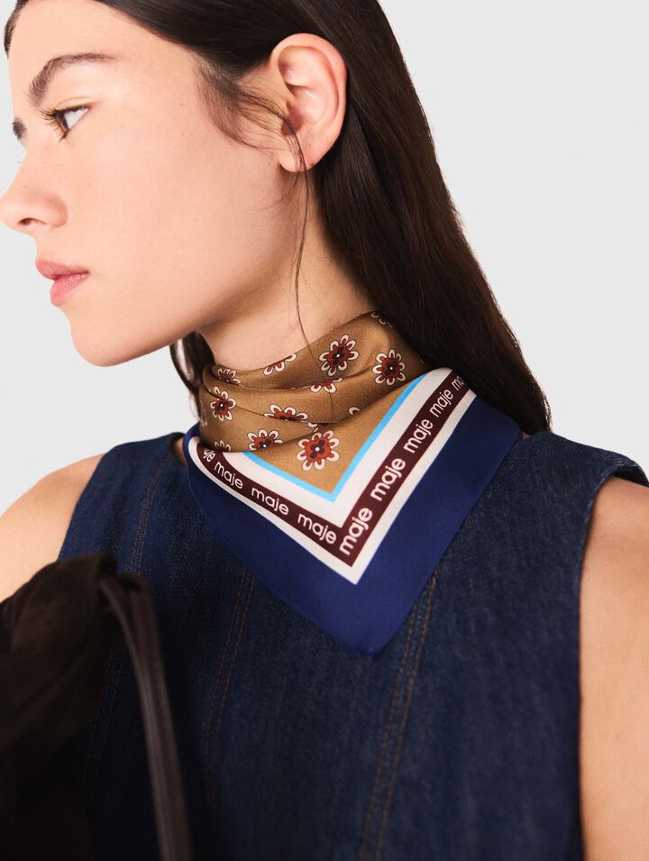 Floral print bandana