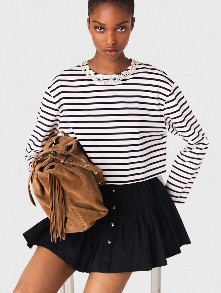 Striped long-sleeved T-shirt Striped long-sleeved T-shirt