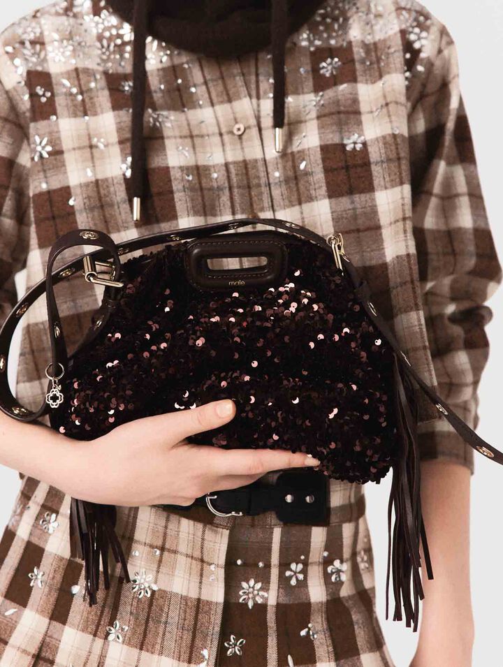 Rhinestone checked shirt Rhinestone checked shirt