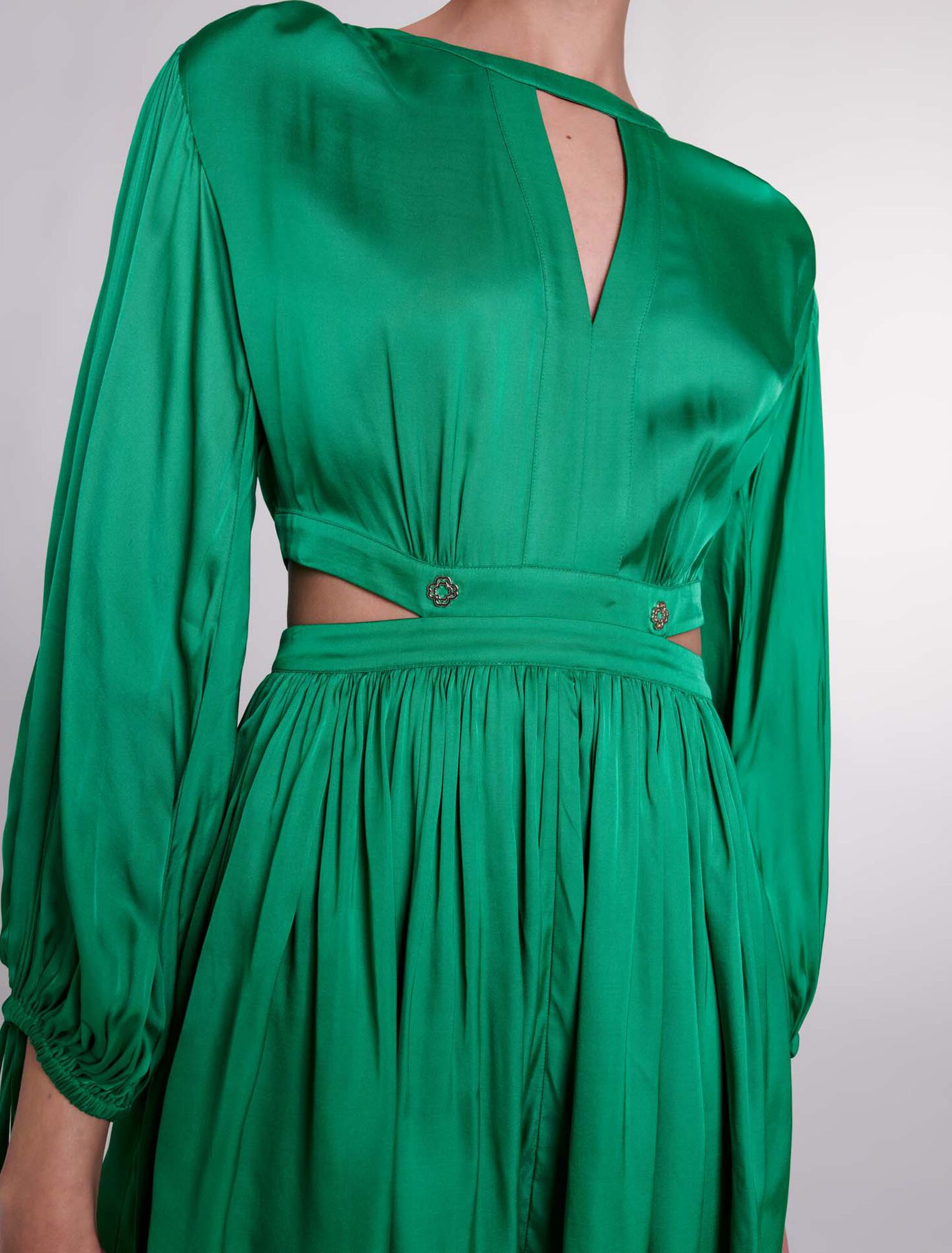 Short satin-look dress