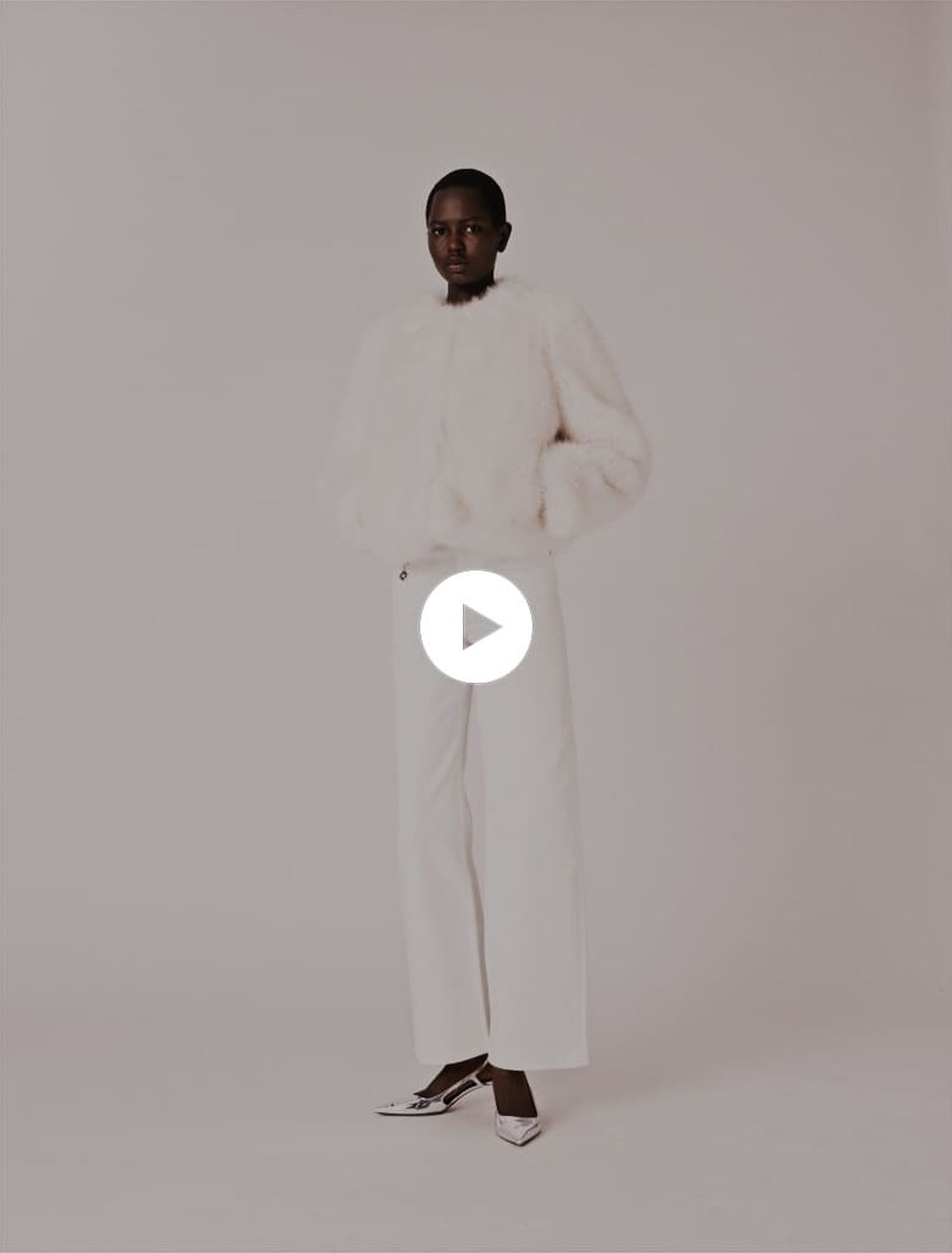 Short faux fur jacket