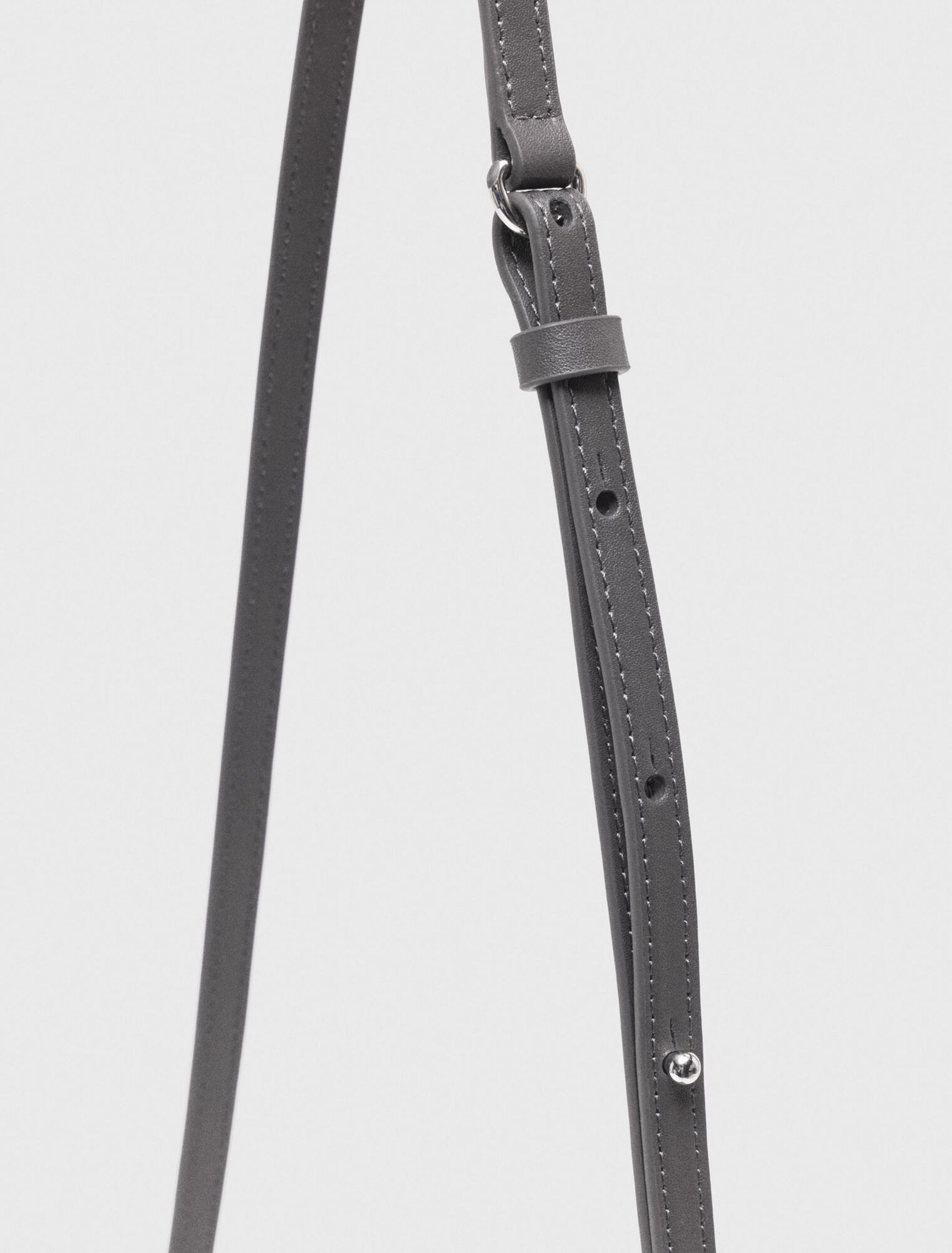 Fringed M bag in suede