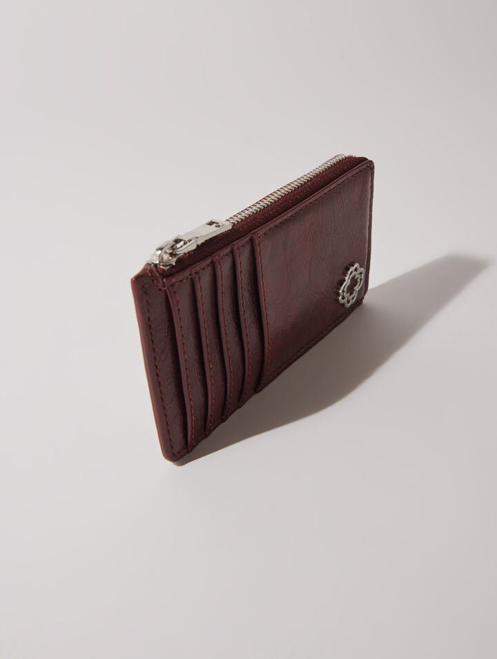 Crackled leather cardholder Crackled leather cardholder