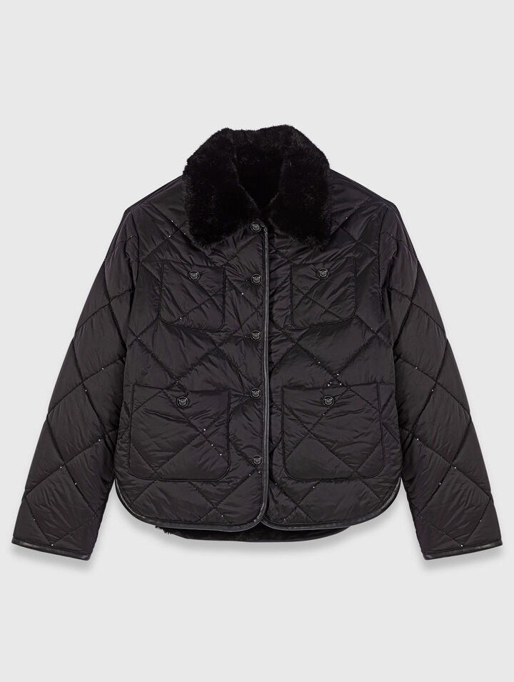 Reversible sequin puffer jacket Reversible sequin puffer jacket