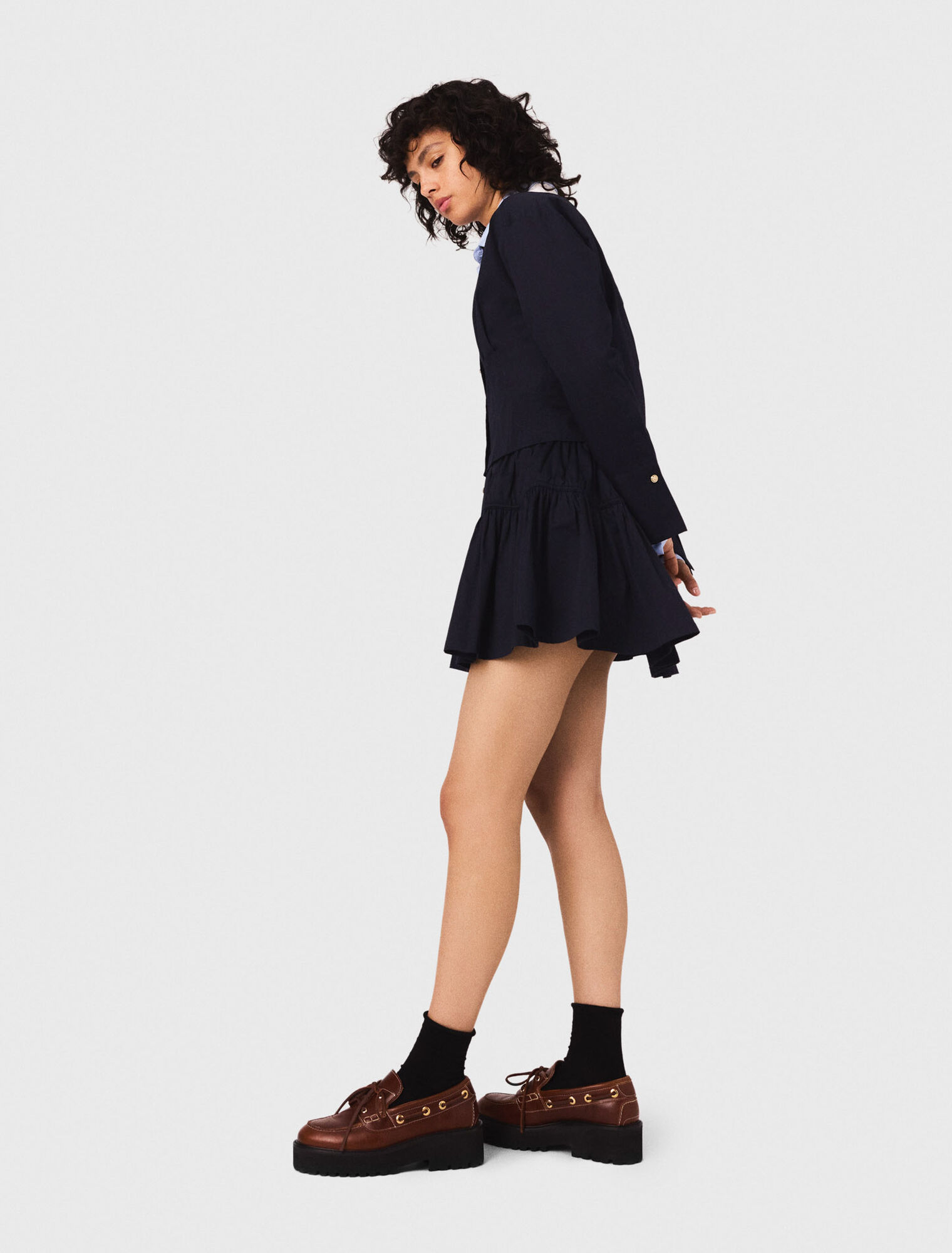 Short elasticated waist skirt