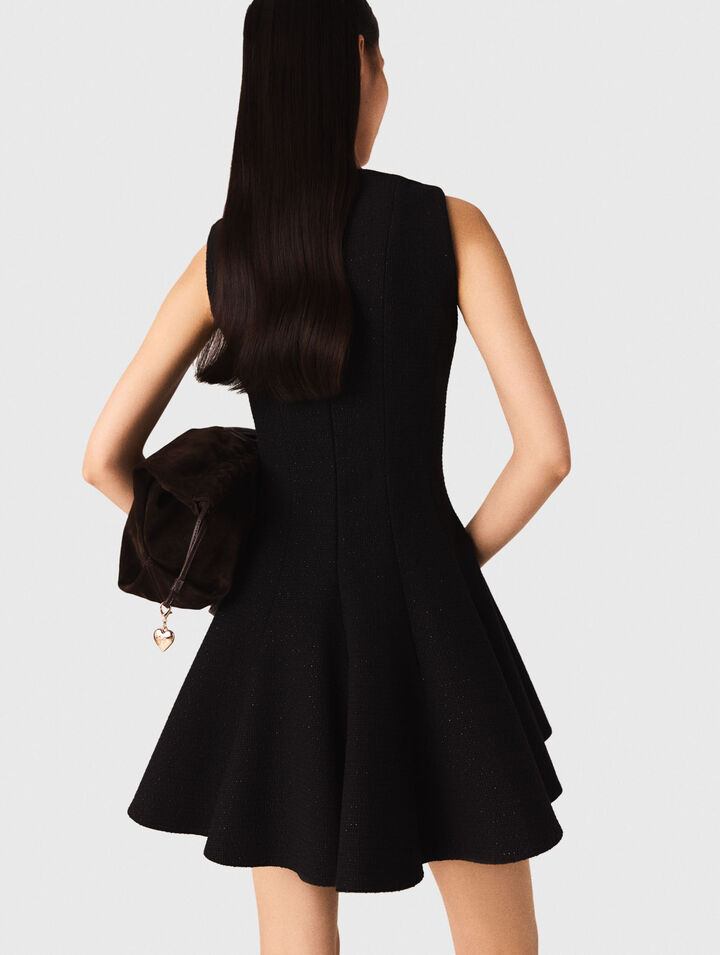 Short flared tweed dress Short flared tweed dress