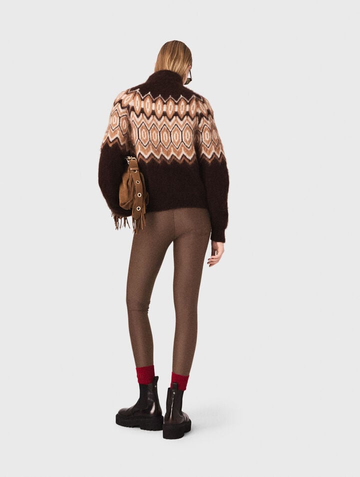 Fair Isle high-neck jumper