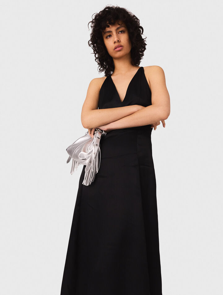 Flowy maxi dress with braided back Flowy maxi dress with braided back