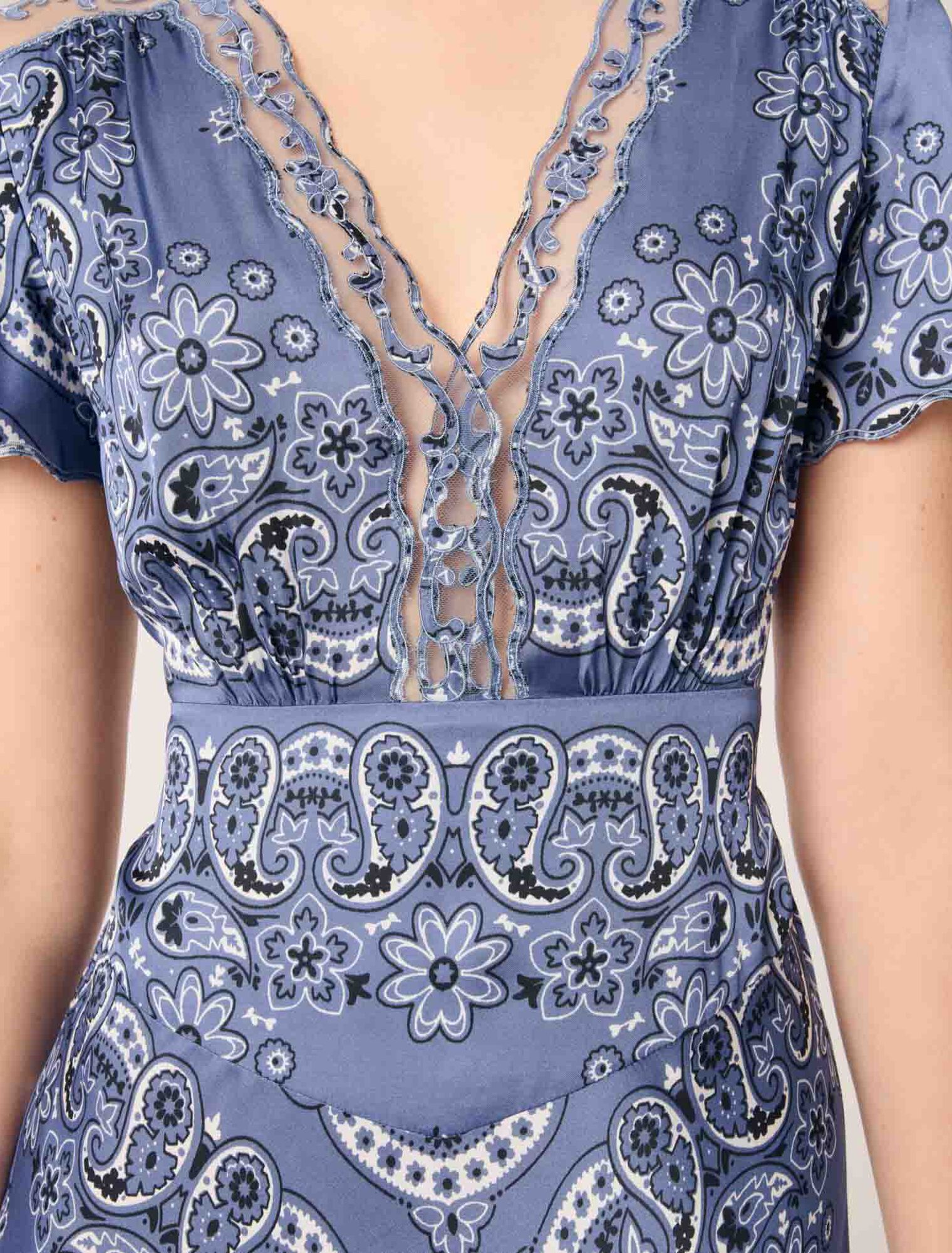 Patterned flowing maxi dress Patterned flowing maxi dress