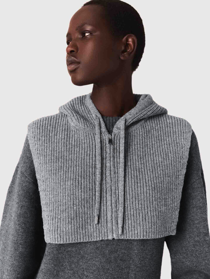 Knit collar Knit collar